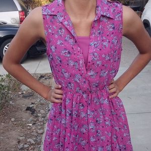 Magenta Floral Dress